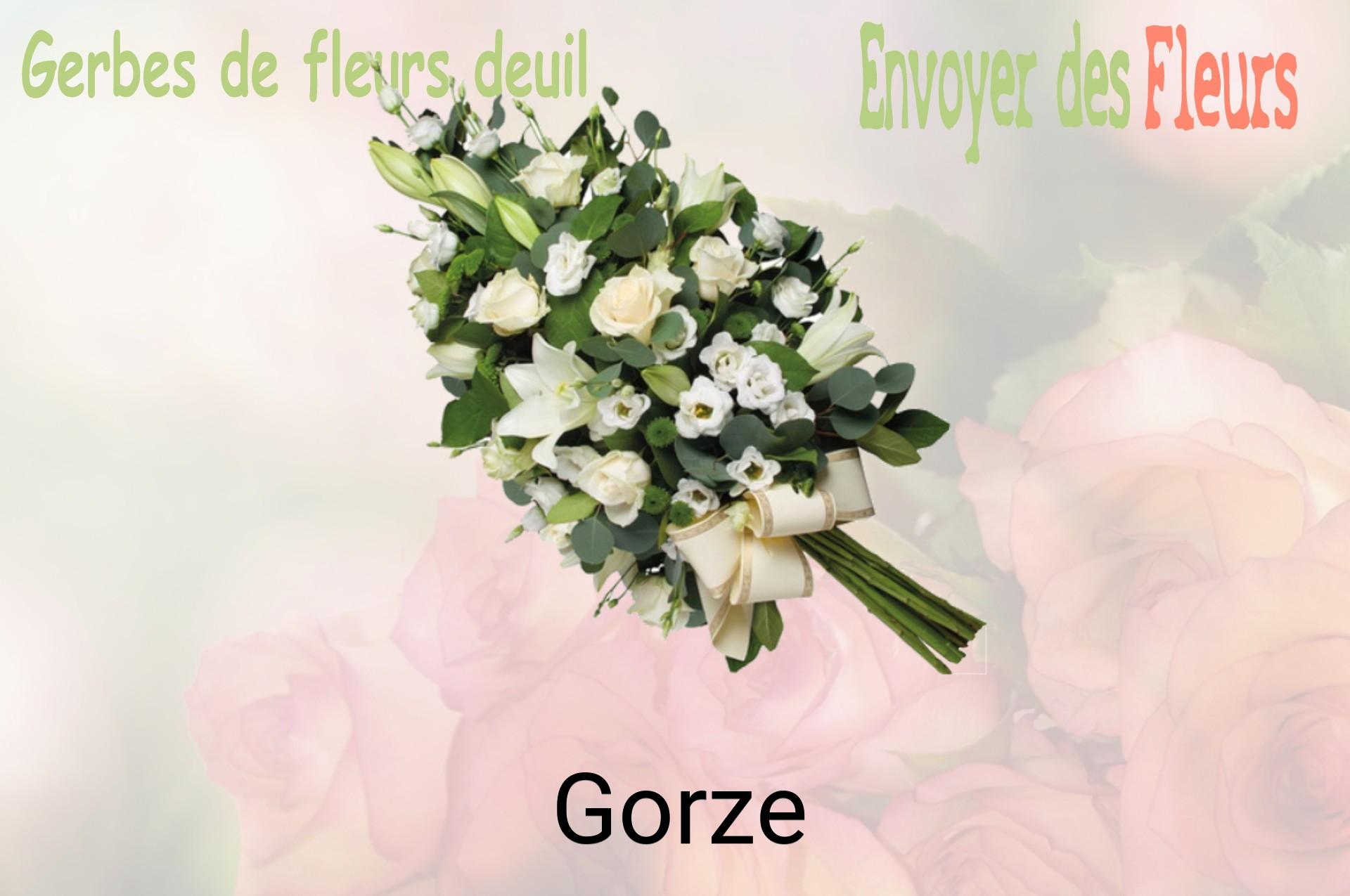 Gerbe de fleurs de deuil livrée à Gorze